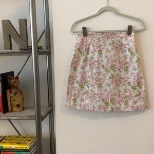 Shoshanna Cotton Blend Lined Skirt